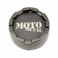 Moto Metal Gray wheel center cap, part MO983CAPB3-SG