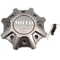 Moto Metal Gray wheel center cap, part MO984CAPAP-MG