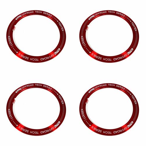 KMC Red wheel center cap, part T1752-RING-RD