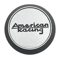 American Racing Silver wheel center cap, part 1521S02