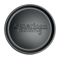 Pre-owned American Racing Satin Black wheel center cap, part 937K74-SB