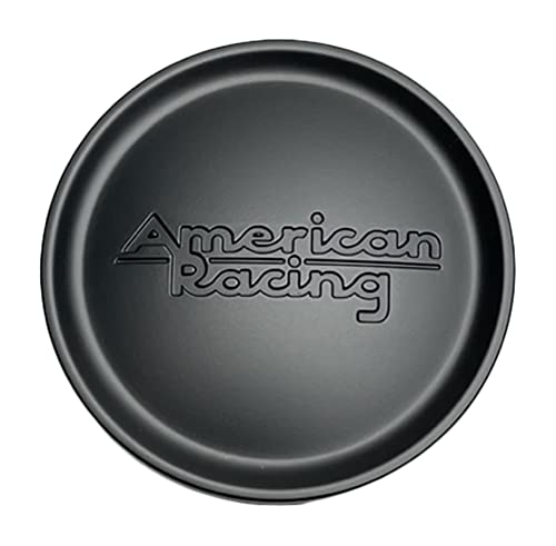 Pre-owned American Racing Satin Black wheel center cap, part 937K74-SB