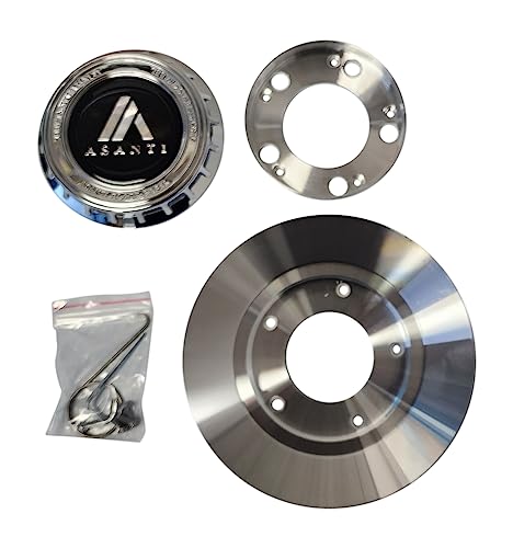 Asanti Black Black and Machined wheel center cap, part 1002-84DR