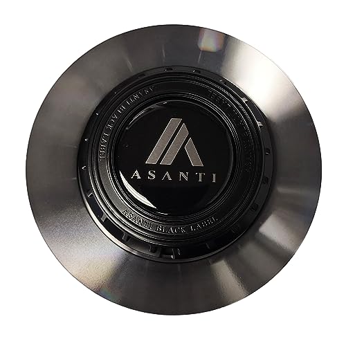Asanti Black Black and Machined wheel center cap, part 1002-84MT