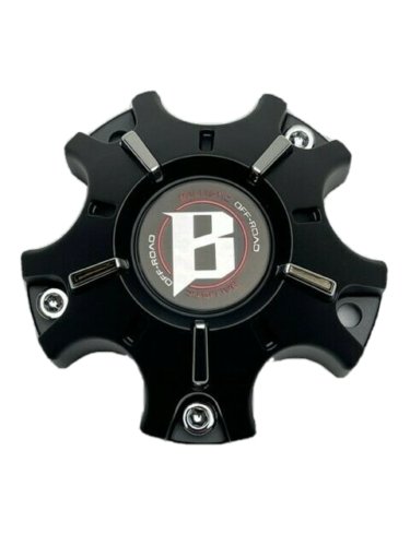 Ballistic Matte Black wheel center cap, part WX-07-CAP