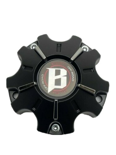 Ballistic Matte Black wheel center cap, part WX-08-CAP
