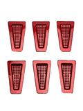 Ballistic Gloss Red wheel center cap, part ACC1