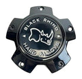 Black Rhino Hard Alloys Gloss Black wheel center cap, part CCBR5140GBFLAT
