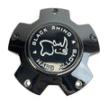Black Rhino Hard Alloys Gloss Black wheel center cap, part CCBR5150GBFLAT