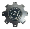 Black Rhino Hard Alloys Matte Black wheel center cap, part CCBR816570MBFLAT