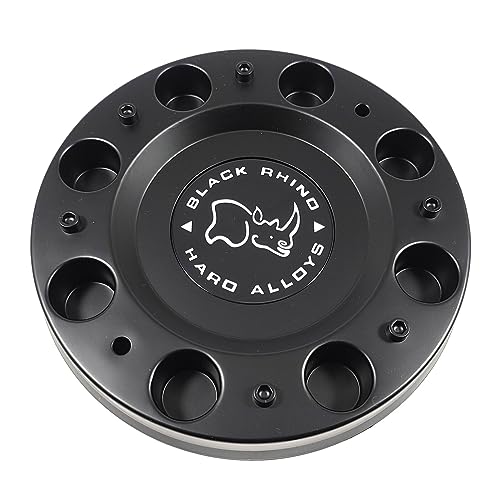 Black Rhino Matte Black wheel center cap, part CCBRARM16