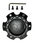 Black Rhino Matte Black wheel center cap, part CCBR86140MB