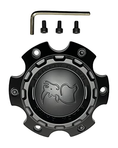 Black Rhino Matte Black wheel center cap, part CCBR86140MB