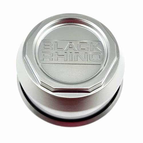 Pre-owned Black Rhino Silver wheel center cap, part PSC4136BLAGSV1