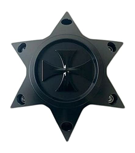 Cali Offroad Matte Black wheel center cap, part C109301MB06
