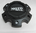 Part 1079L140MO2SB: Moto Metal Replacement Center Cap | Satin Black / Chrome