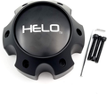 Part 1079L145HE1SB-H42: Helo Replacement Center Cap | Satin Black / Chrome