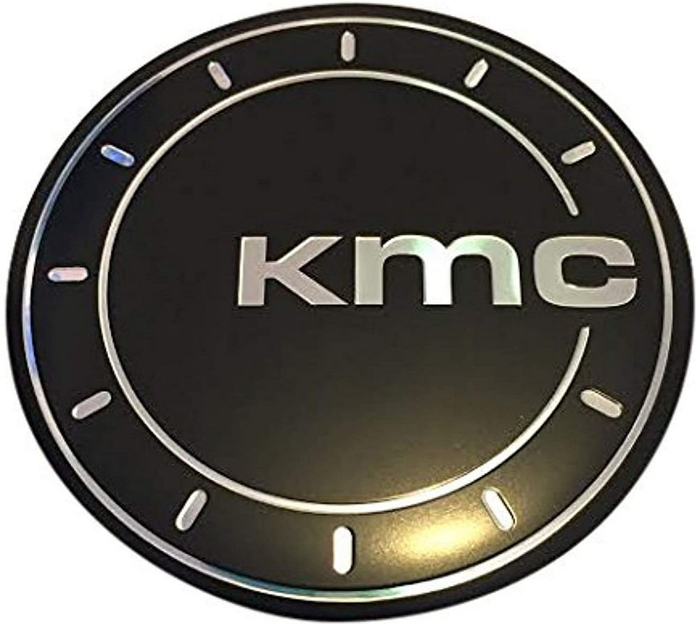 Part 1747K74-T6: KMC Replacement Center Cap | Satin Black / Chrome