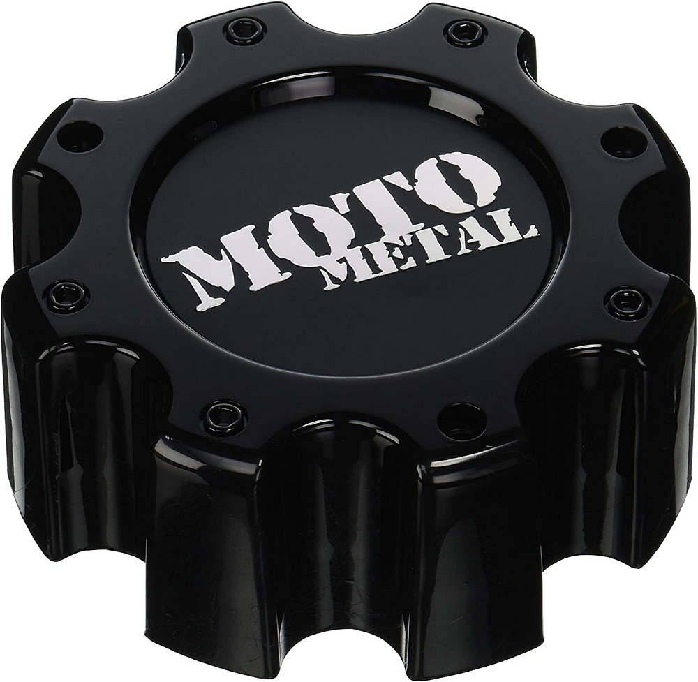 MO909B8165B Moto Metal Center Cap | Gloss Black / Chrome