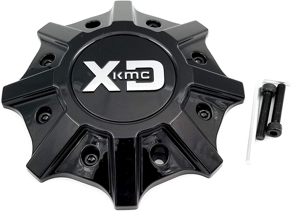 Part T148L215-H33-S1: XD Replacement Center Cap | Gloss Black / Chrome