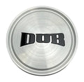 DUB Gloss Brush Black Logo wheel center cap, part 1003-05-04GRBL