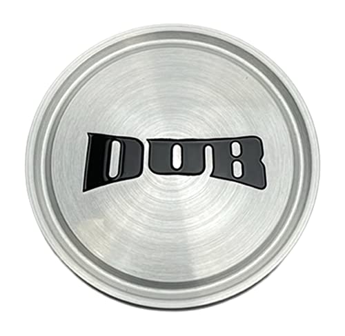 DUB Gloss Brush Black Logo wheel center cap, part 1003-05-04GRBL