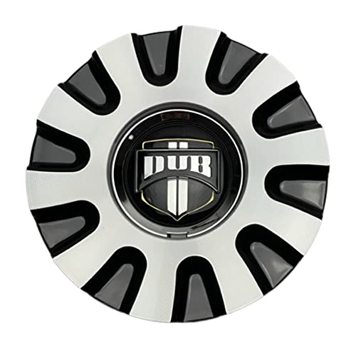 DUB Black and Machined wheel center cap, part 38060-15MBL