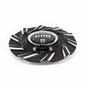 DUB Gloss Black and Milled wheel center cap, part 38340-16NBL