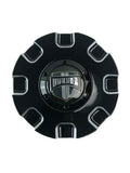 DUB Gloss Black and Milled wheel center cap, part 32300-15BME
