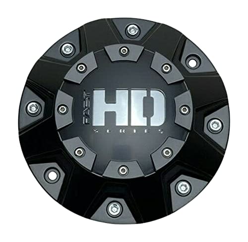 Fast HD Satin Black wheel center cap, part 1427-X