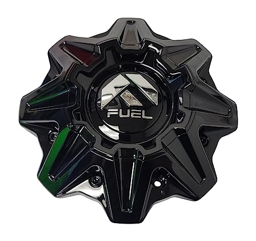 Fuel Gloss Black wheel center cap, part 1007A64GB