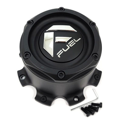 Fuel Matte Black wheel center cap, part 1004-09MB