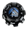 Pre-owned Fuel Gloss Black/Blue Logo wheel center cap, part 1001-60GBDK
