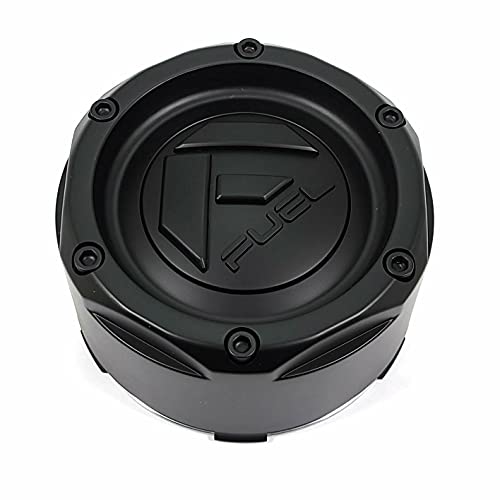 Pre-owned Fuel Full Matte Black wheel center cap, part 1003-49MBMB