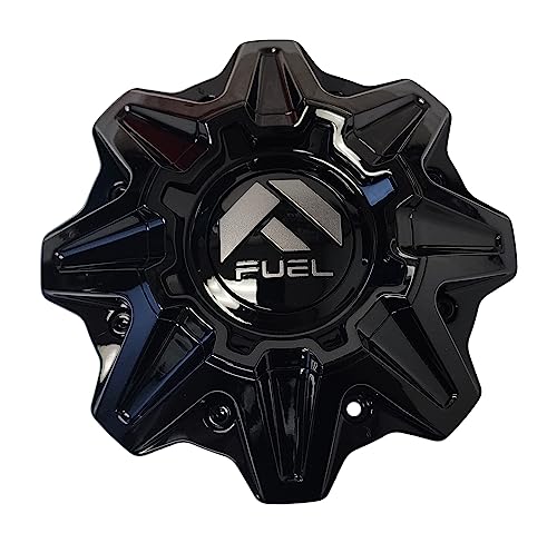 Fuel Gloss Black wheel center cap, part 1007A64GBV