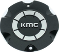 KMC M1051BK09 satin black wheel center cap on a white background