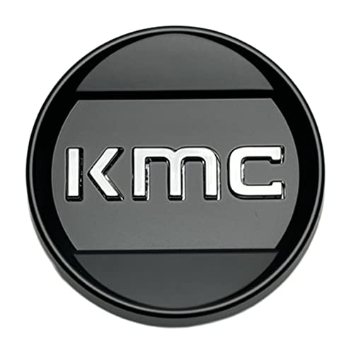 Pre-owned KMC Satin Black wheel center cap, part 1512S31