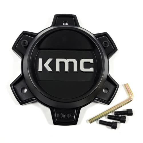 KMC Satin Black wheel center cap, part T164H145-6-H30-S7