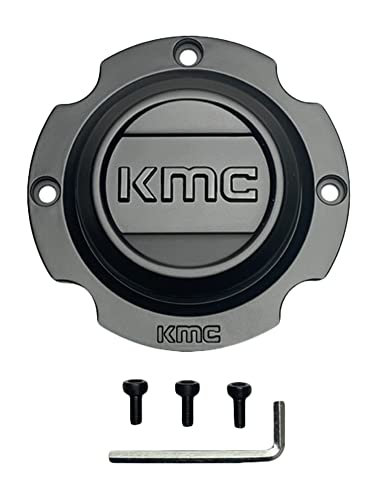 KMC Powersports Satin Black wheel center cap, part KS2CAP1548-SB38