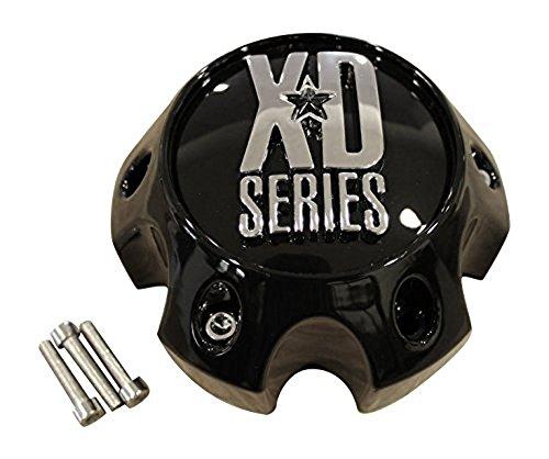 Pre-owned KMC XD Series Gloss Black wheel center cap, part 1079L140GB