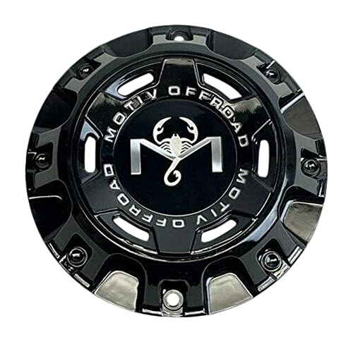 Motiv Offroad Gloss Black wheel center cap, part 1938L184