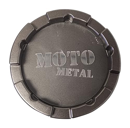 Pre-owned Moto Metal Satin Gray wheel center cap, part MO983CAPB2-SG