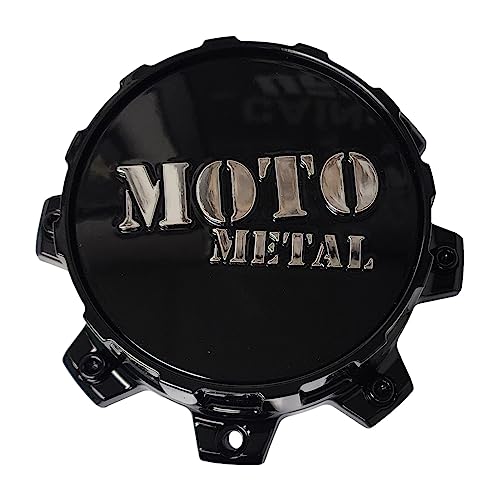 Moto Metal Gloss Black wheel center cap, part T805L170-8-H53-S1