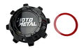 Moto Metal Gloss Black wheel center cap, part T186L214-H55-S1