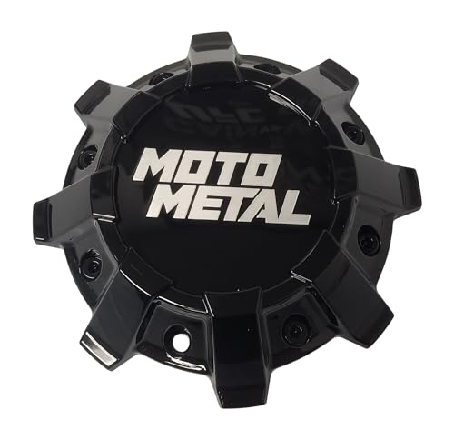 Moto Metal Gloss Black wheel center cap, part MOCAP100BXP0843SX