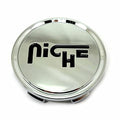 Niche Chrome wheel center cap, part 1003-24PLB