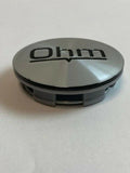 OHM CCOHM370S PSC0370 silver wheel center cap on a near-white background