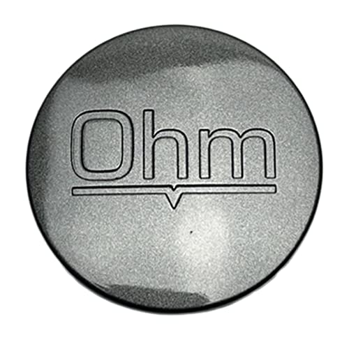 OHM Gloss Graphite wheel center cap, part CCOHM370G