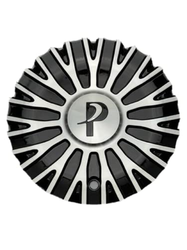 Phino Black and Machined wheel center cap, part CSPW16-1A