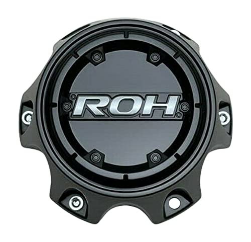 ROH Matte Black wheel center cap, part CBR0H06-1P